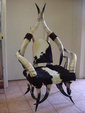 Grand Cattle Baron’s horn Chair Cow Bull horn furniture Cow horn furniture chairs Cow horn stools and ottoman 